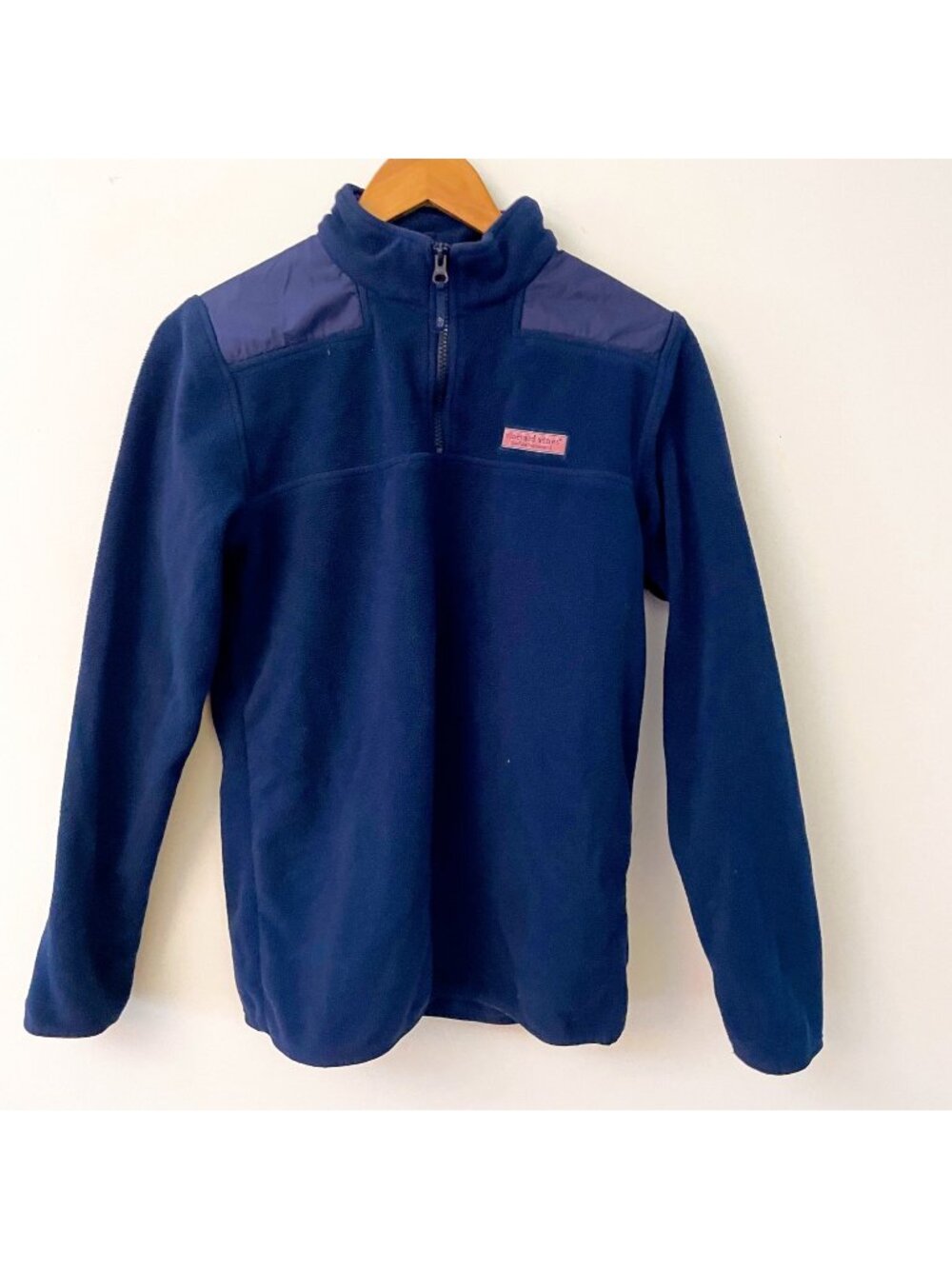 Vineyard Vines Boys Shep Shirt Popover Fleece Jacket, Size 18